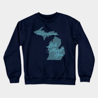 Seeking a Pleasant Peninsula Crewneck Sweatshirt